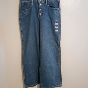 Levi's Women's Mile High Cropped Wide Leg Jeans 29 x27 NWT